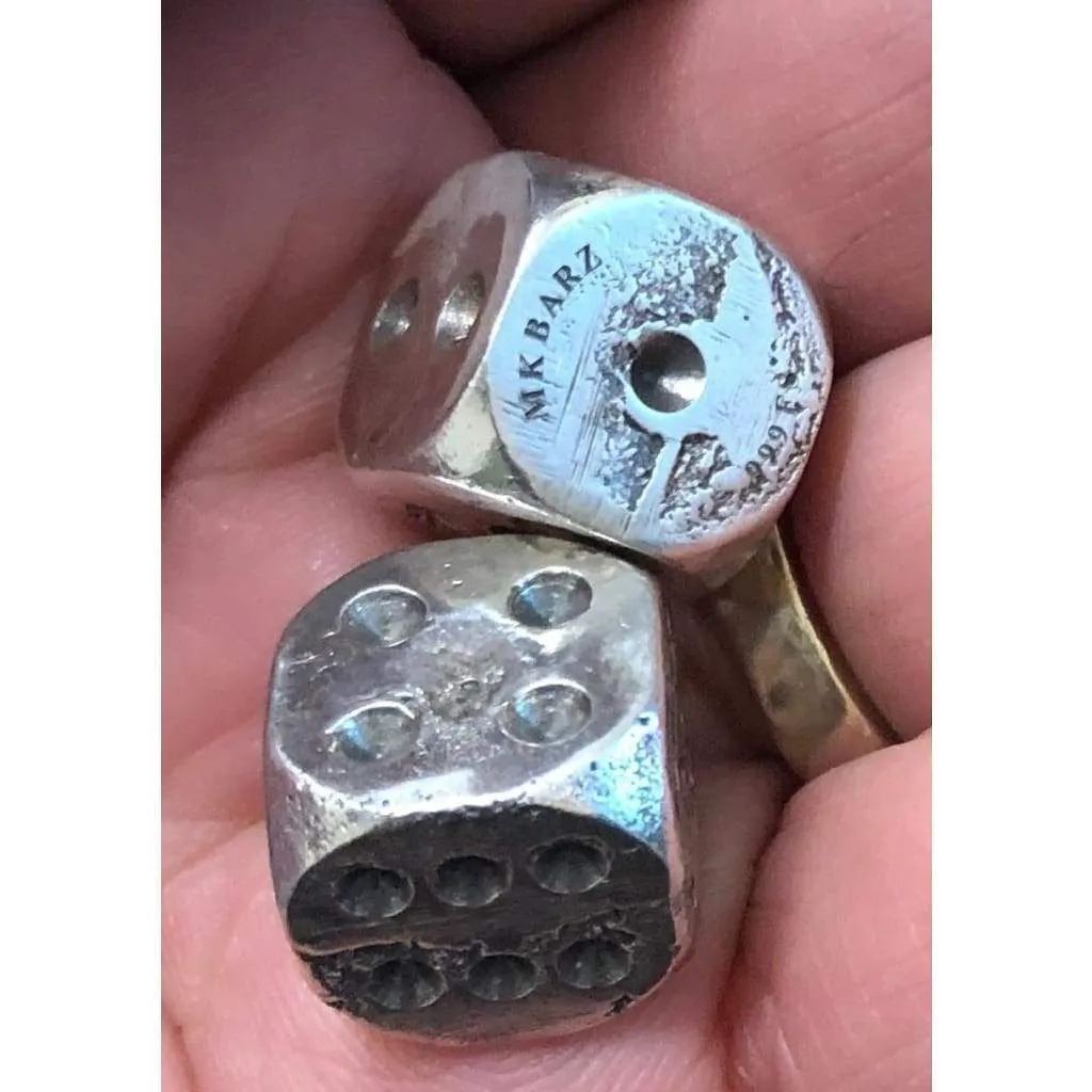1 OZT MK BarZ "Lucky Dice Set" .999 Fine Silver