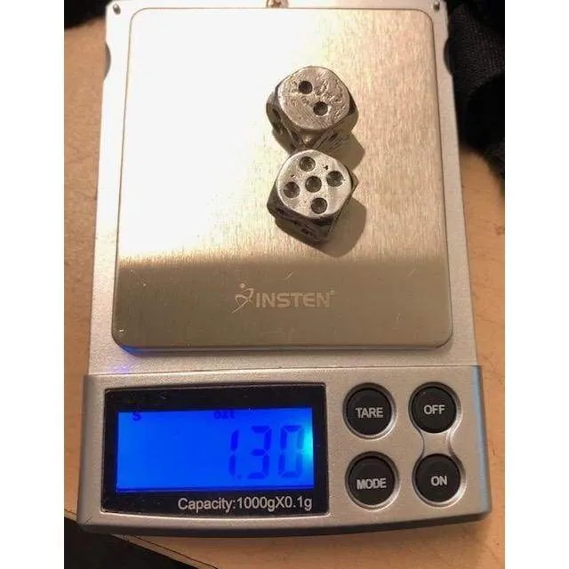 1 OZT MK BarZ "Lucky Dice Set" .999 Fine Silver