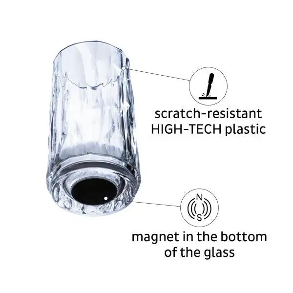 2 x Magnetic Plastic Glass Shot By Silwy