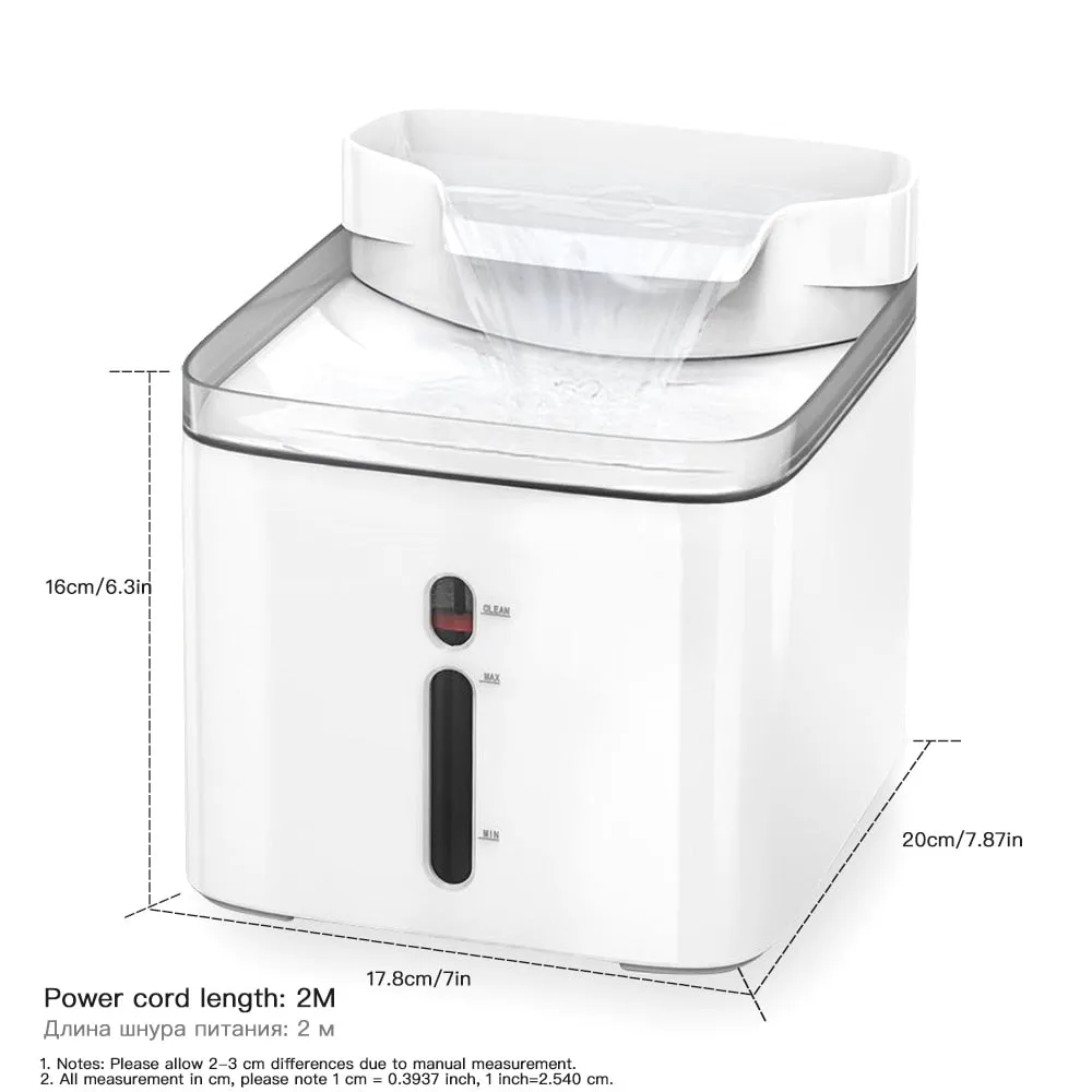 3l Automatic Pet Drinking Water Filter Fountain