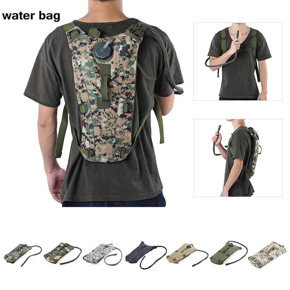 3L Water Pouch Knapsack Tactical Camp Hydration Backpack
