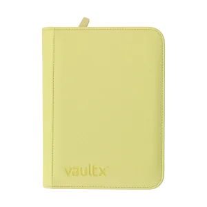4-Pocket Exo-Tec® Zip Binder Pastel Yellow