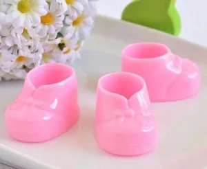 8 Pink Baby Booties Booty Mini Baby Shower Gifts Gender Reveal Favors Decor