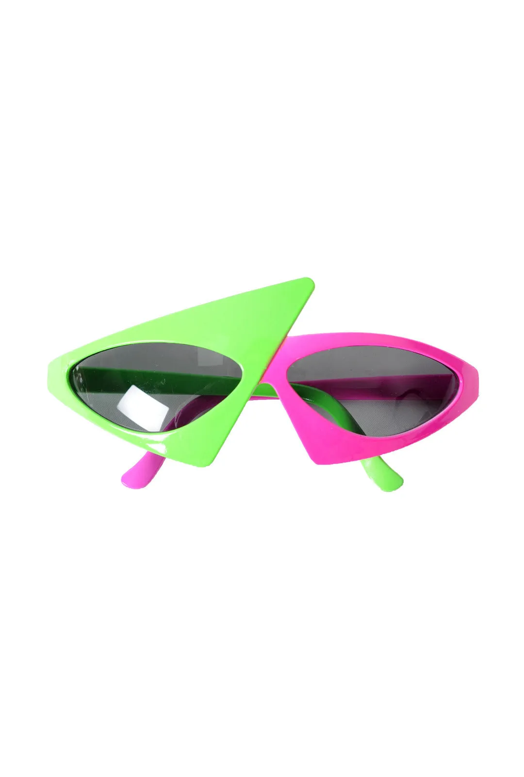 80's Pink and Green Glasses