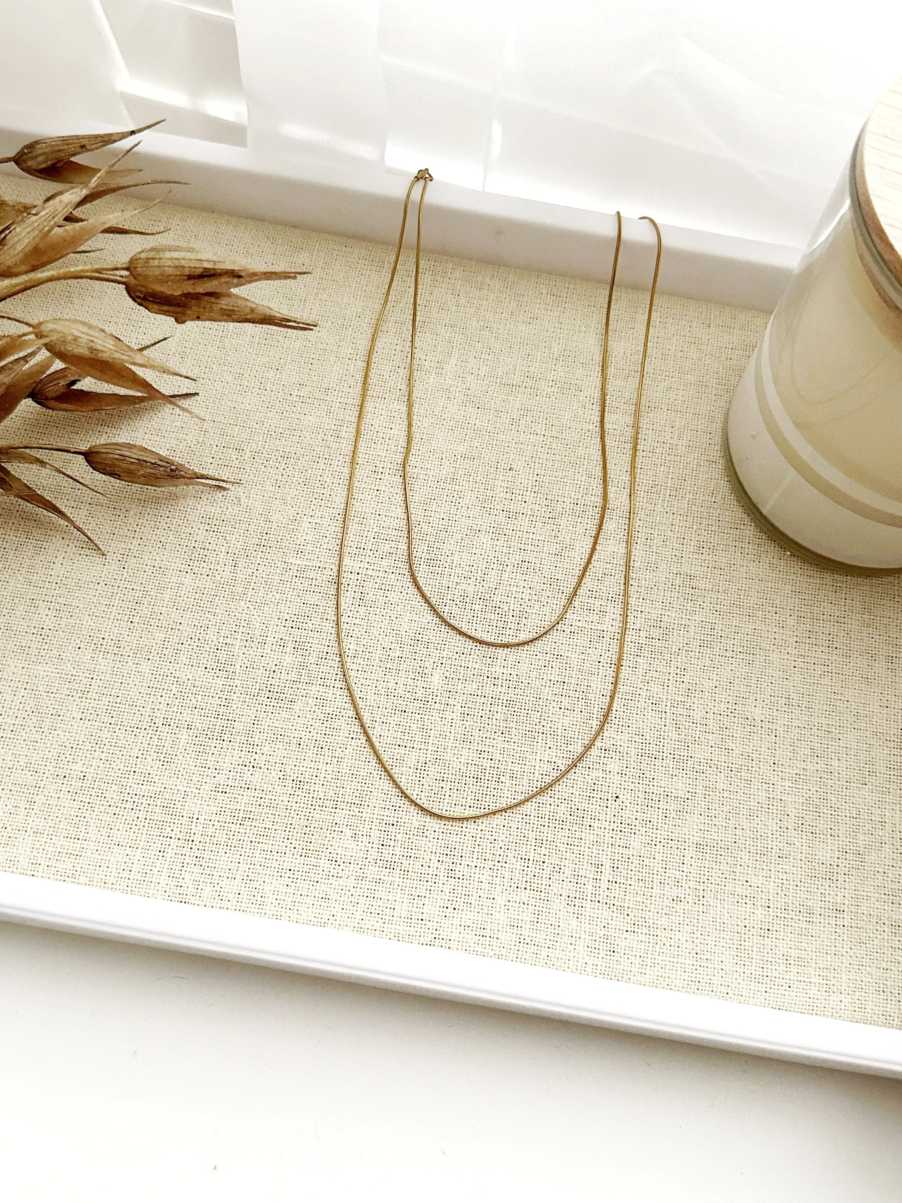 8342JN - Gabby Two Gold Filled Necklace