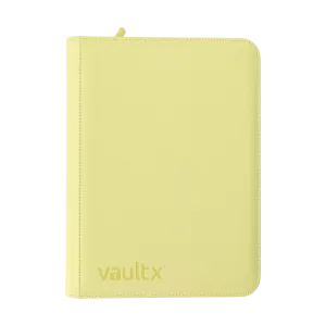 9-Pocket Exo-Tec® Zip Binder Pastel Yellow