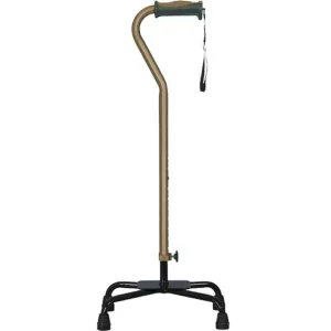 Adjustable Quad Cane for Right or Left Hand Use, Large Base - 1 Each