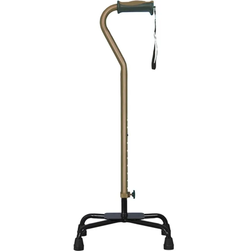 Adjustable Quad Cane for Right or Left Hand Use, Large Base - 1 Each