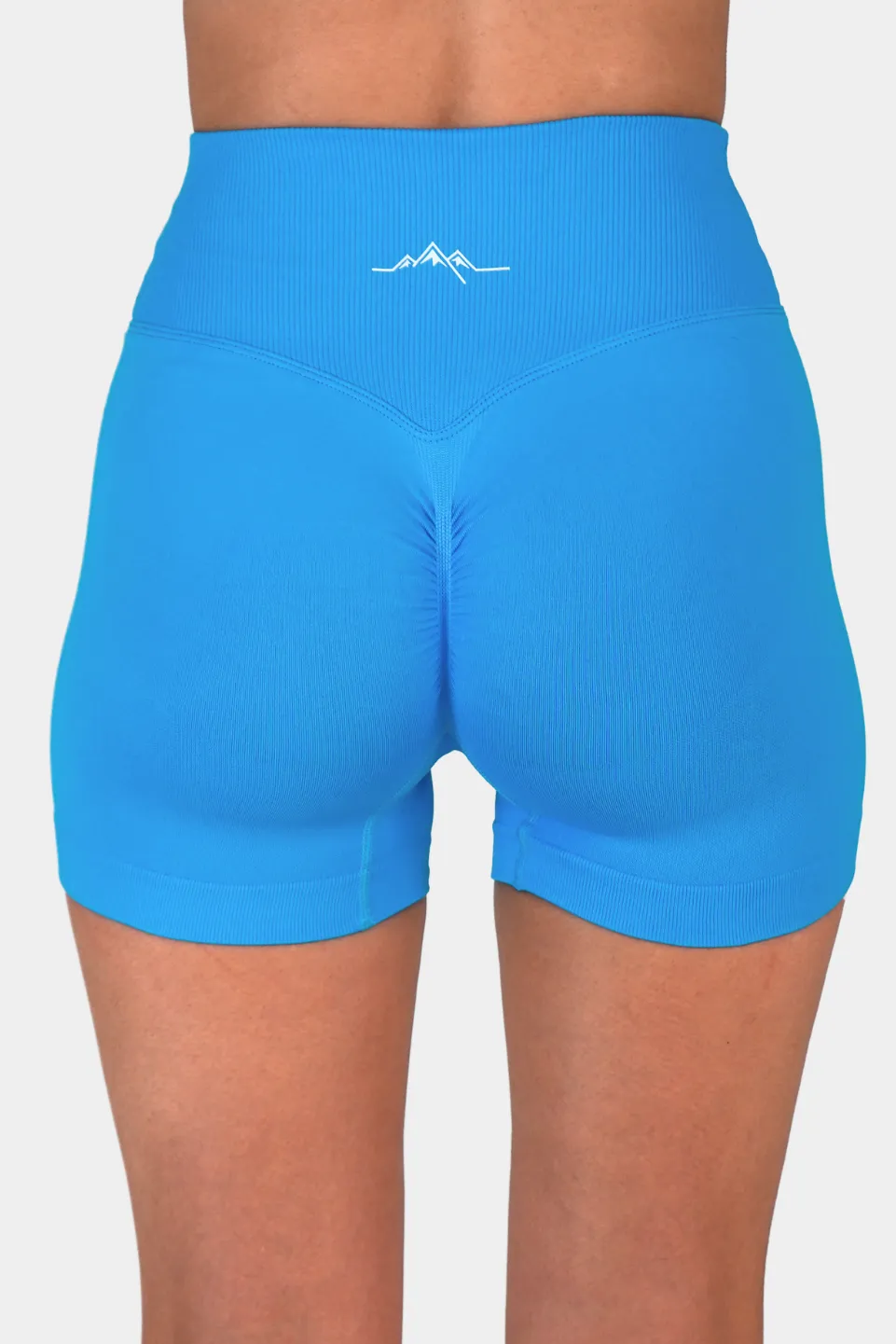 Aero V-Band Scrunch Shorts - Deep Sky Blue