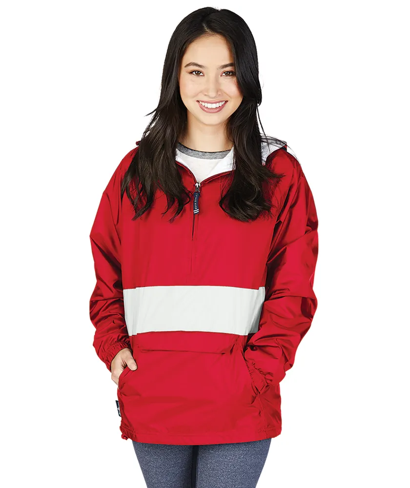 Alpha Omicron Pi Classic Striped Windbreaker - Lined