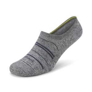 Anytime No Show Sock - Natural Grey Heather/Deep Navy