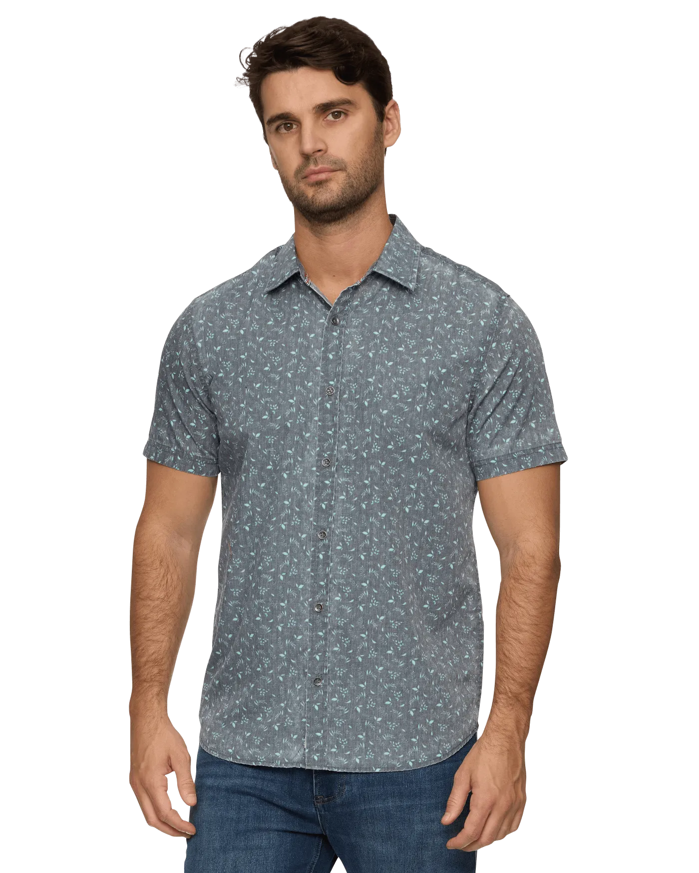 ASHLAND LEAF PRINT VINTAGE SOFT SHIRT