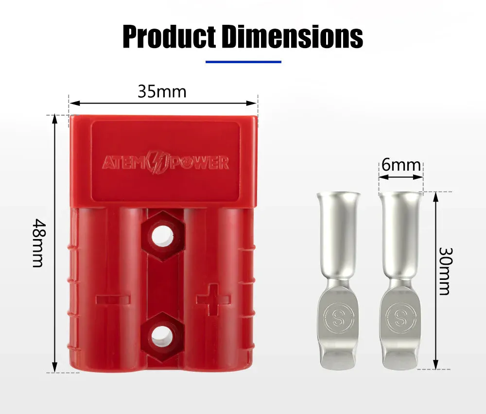 ATEM POWER 50A Anderson Style Plug 10x