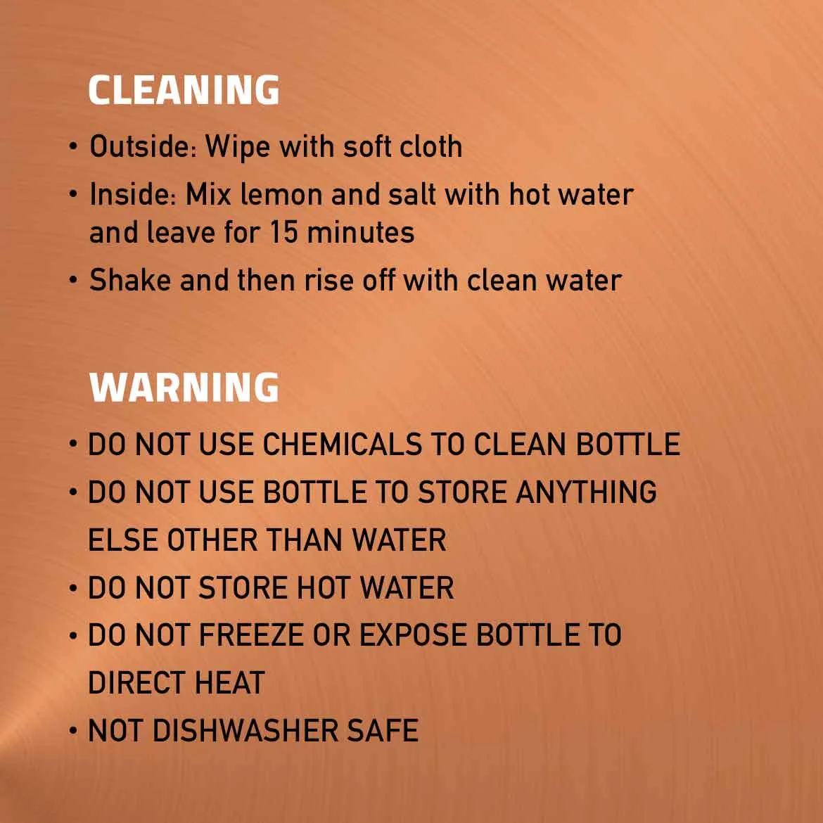 Auric Copper Bottle - 1 litre, for natural purification & wellness
