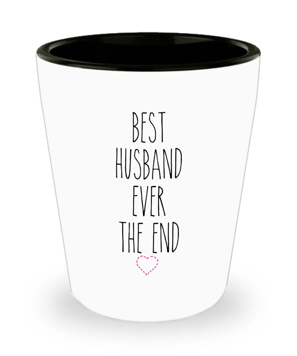 Best Husband Ever Valentine's Day for Husbands Anniversary Ceramic Shot Glass