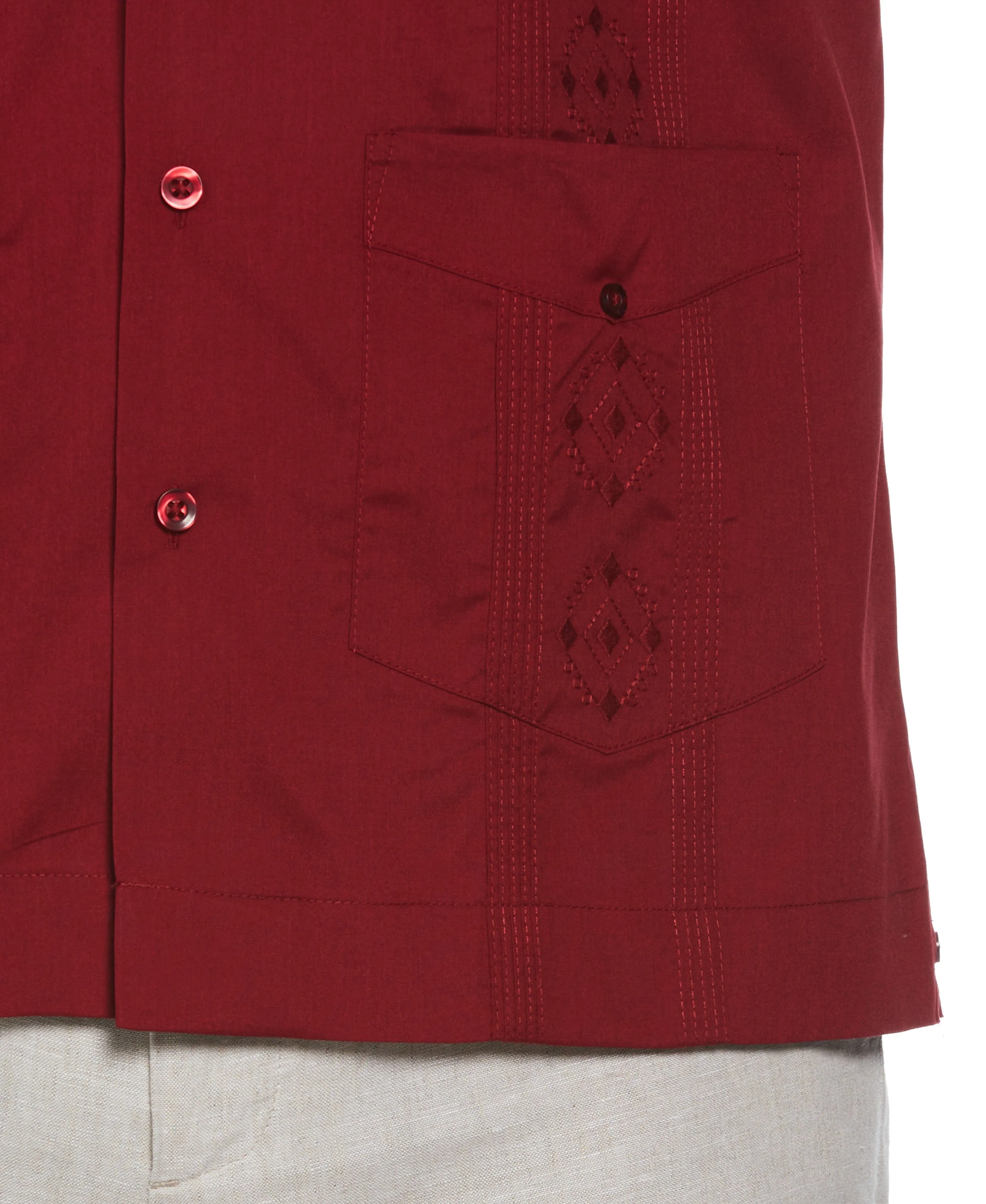 Big & Tall Authentic Embroidered Guayabera Shirt