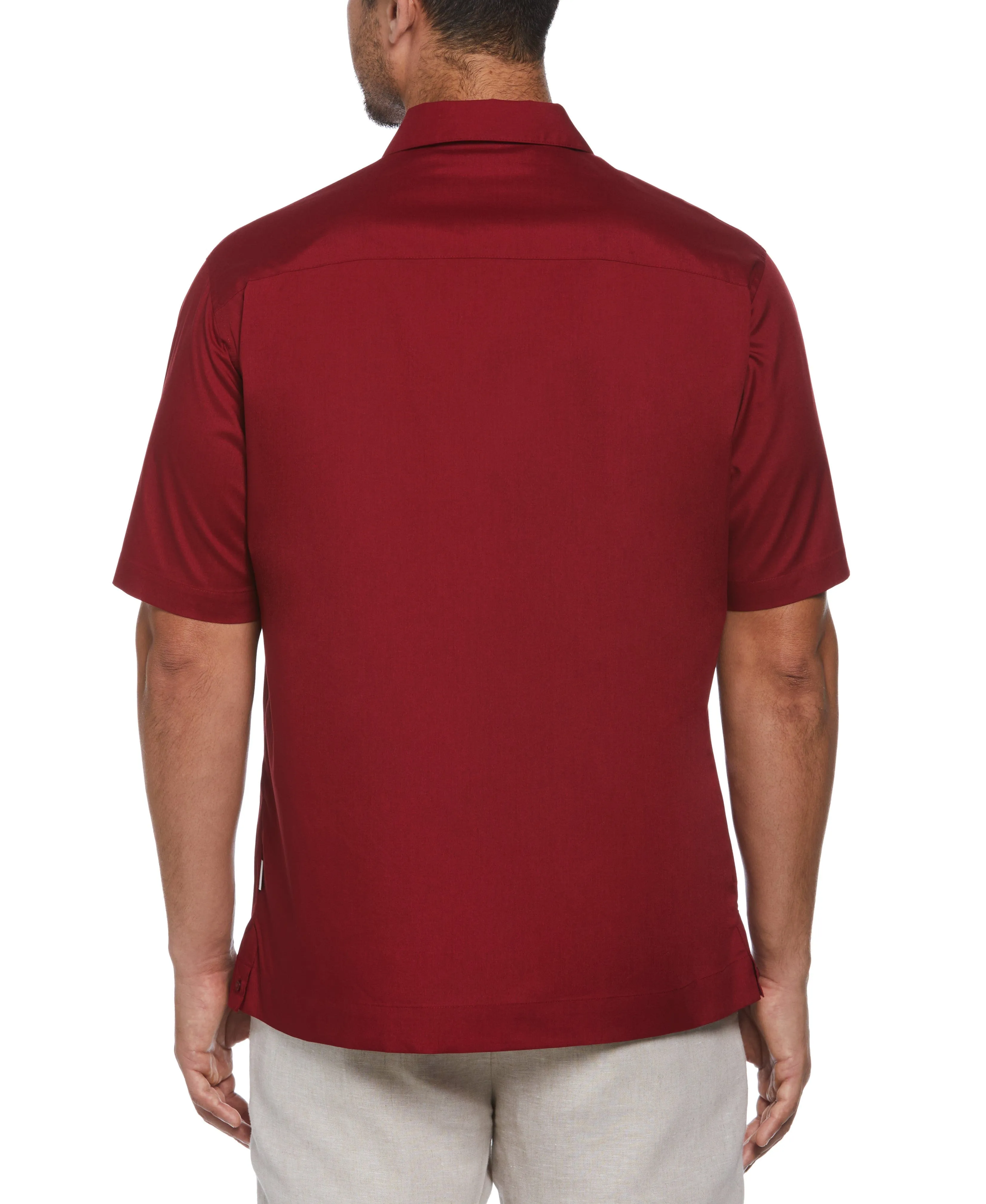 Big & Tall Authentic Embroidered Guayabera Shirt