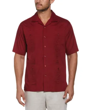 Big & Tall Authentic Embroidered Guayabera Shirt