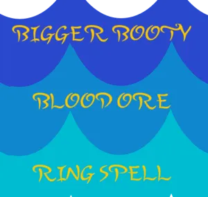 Bigger Booty Voodoo Spell Blood Ore Ring