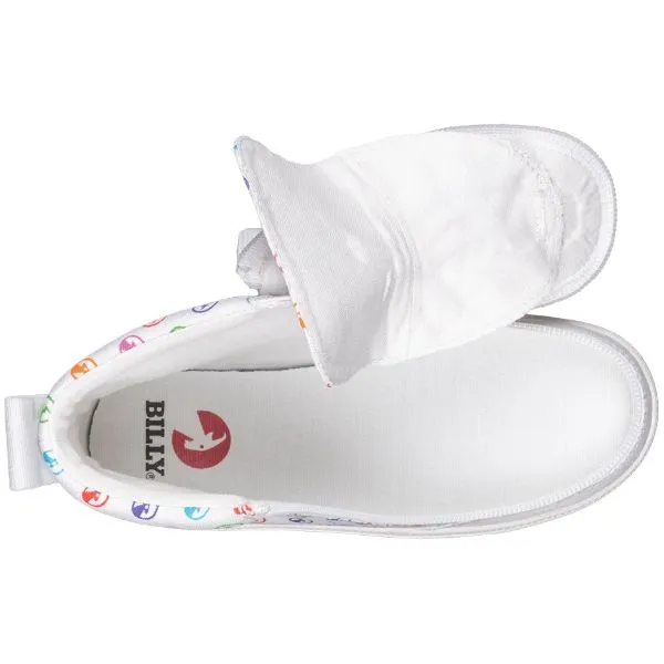 Billy Classic Rainbow Polka Kids High Top Adaptive Sneaker (EasyOn)