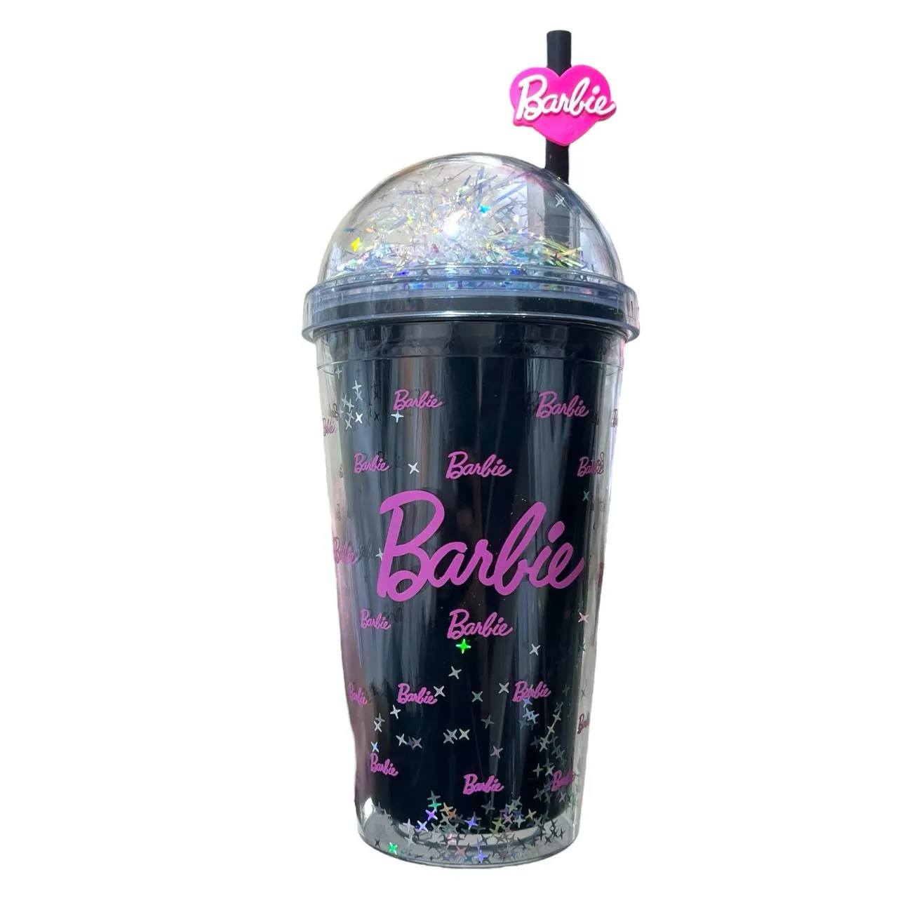 Black Barbie Confetti Dome Tumbler S-4