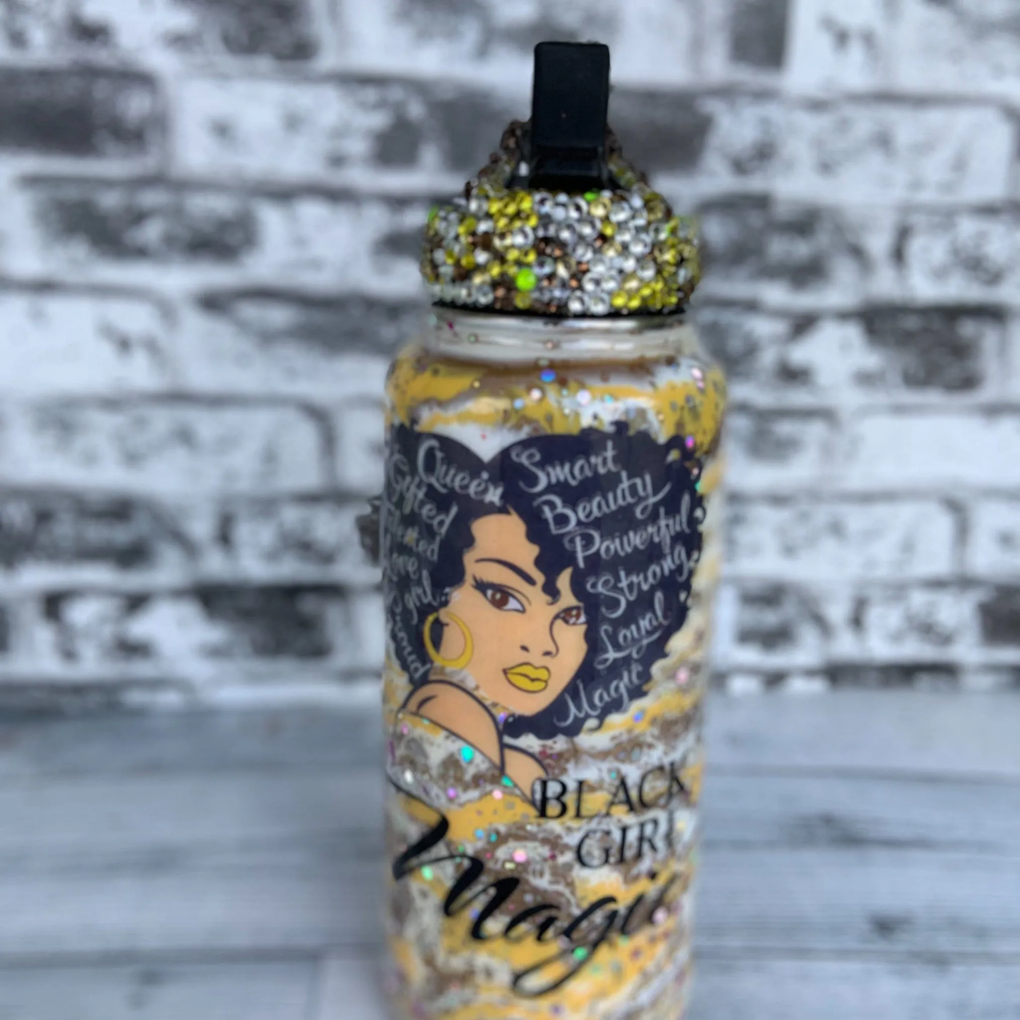 Black Girl Magic Water Bottle