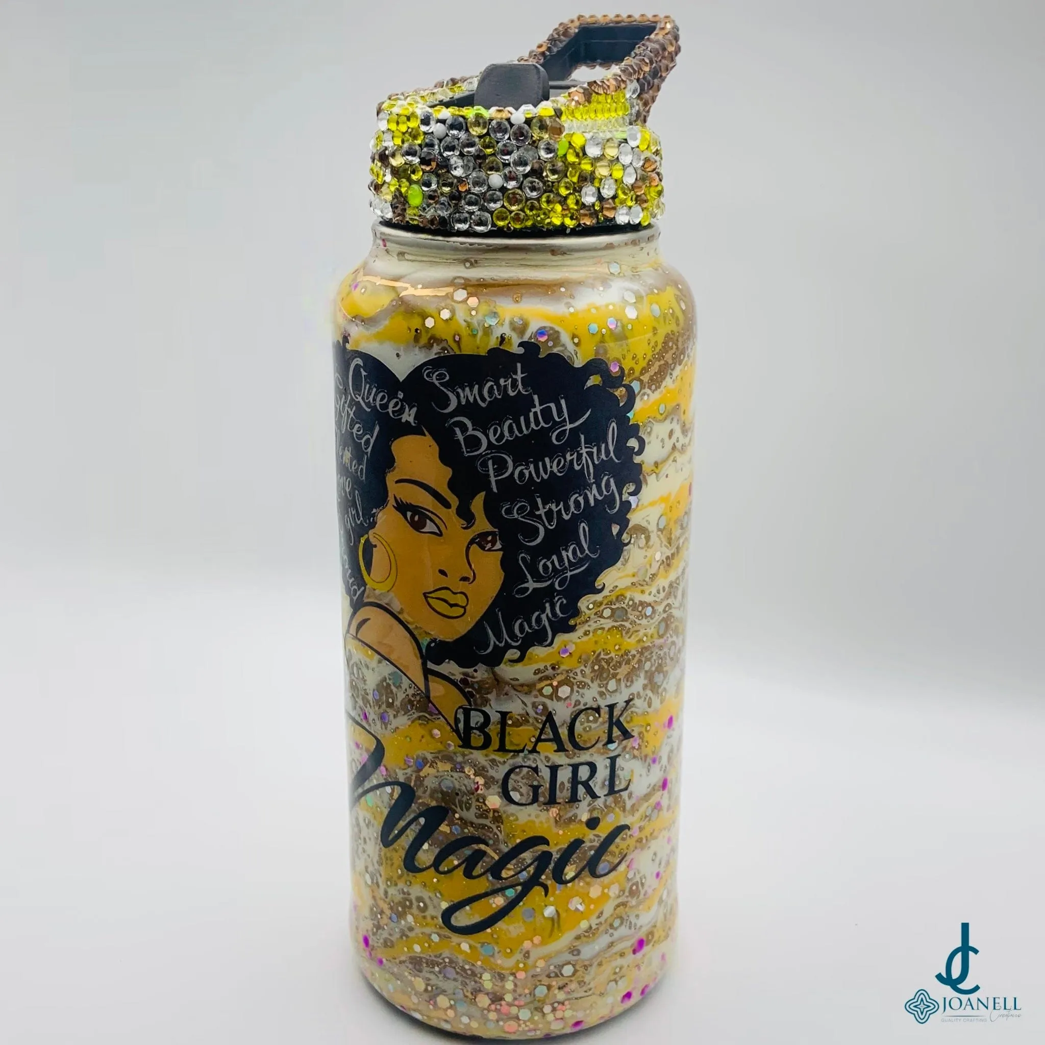 Black Girl Magic Water Bottle