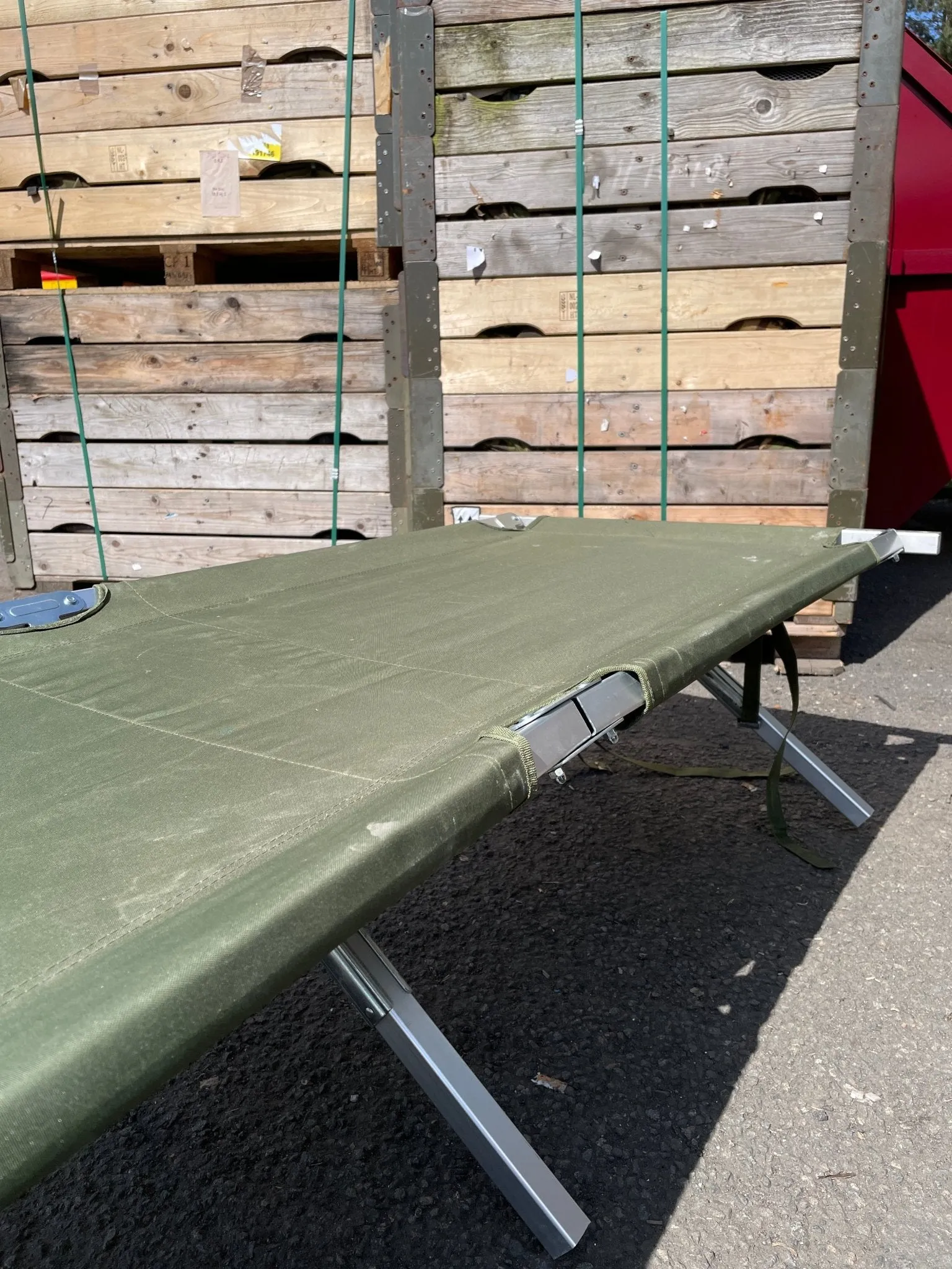 British Army Aluminium Cot Bed