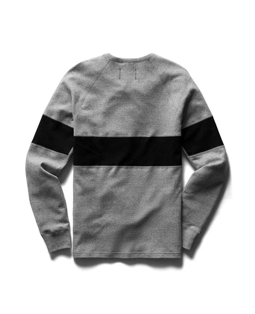 Brushed Interlock Rugby Crewneck Grey