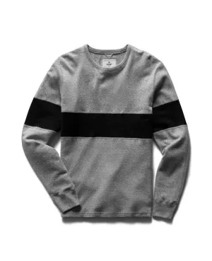 Brushed Interlock Rugby Crewneck Grey
