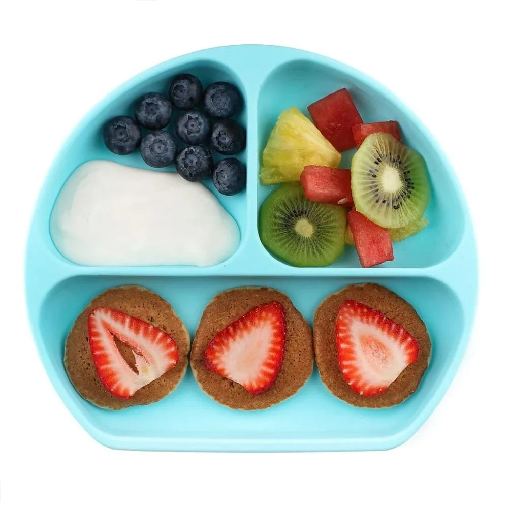 Bumkins Silicone Grip Dish (Blue)