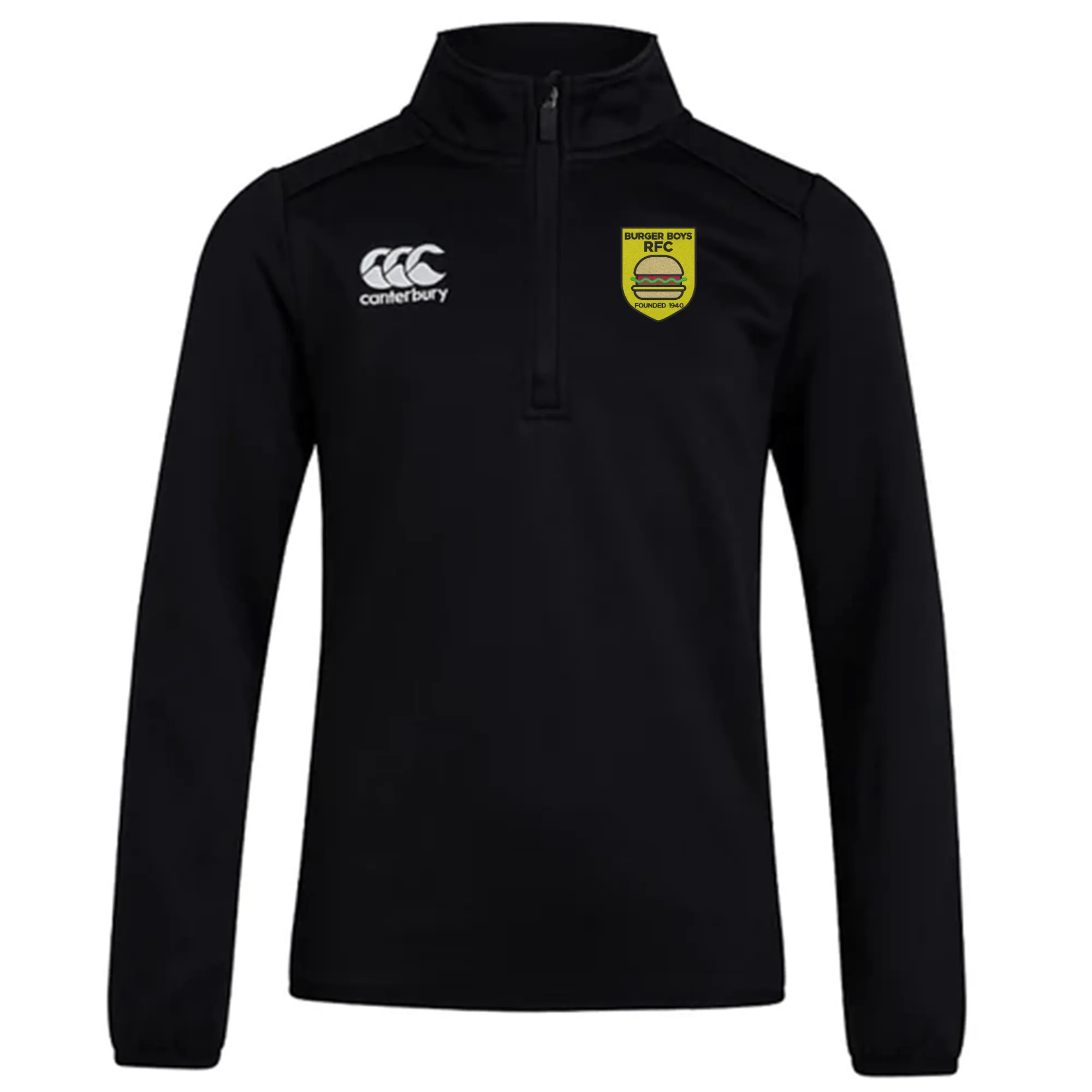 Burger Boys RFC Club 1/4 Zip Mid Layer Training Top by Canterbury