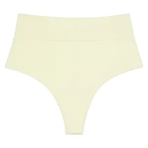 Buttercream Rib Added Coverage High Rise Bikini Bottom