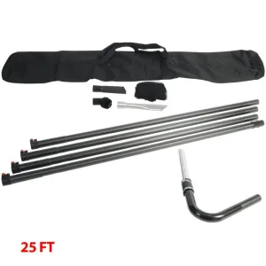 Carbon Fiber Gutter Pole Cleaning Kit