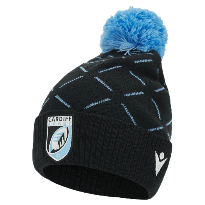 Cardiff Blues Pom Pom Beanie 23/24 by Macron