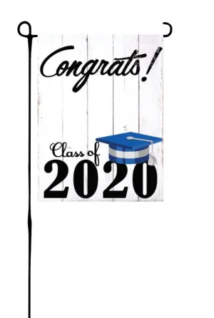 Class of 2020 - Royal Blue & Grey - Garden Flag