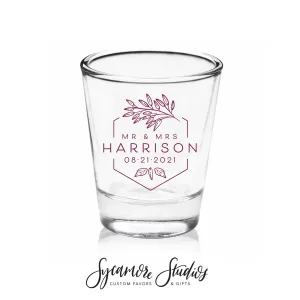 Clear Shot Glass #60C -  Modern Hexagon