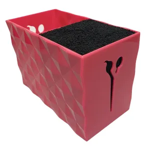 Convenient stand for scissors and combs, suitable for beauty salon or hair salon to store scissors. (purple)