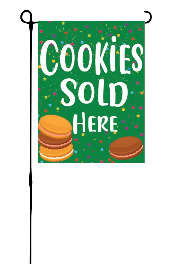 Cookie's Sold Here Garden Flag