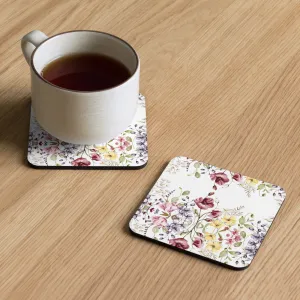 Cork-back coaster, water resistant coaster