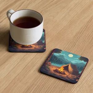 Cork-back coaster, water resistant coaster