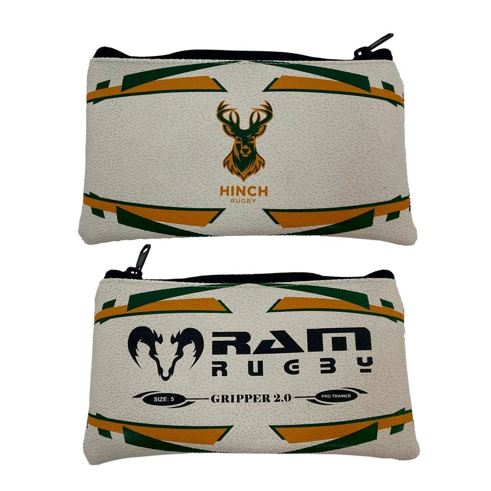 Custom Rugby Ball Pencil Case - 8 week delivery