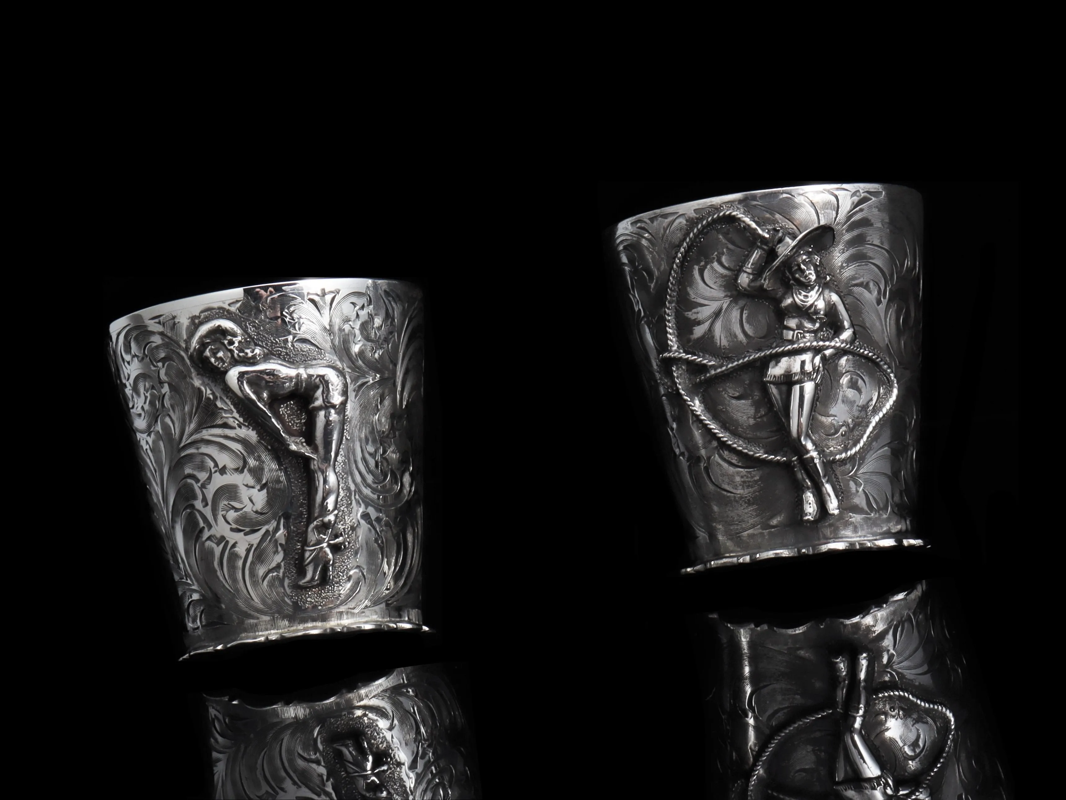 Custom Sterling Silver Shot Glasses