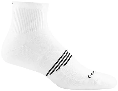 Darn Tough Mens 1102 Element 1/4 Crew Lightweight with Cushion Merino Wool Socks