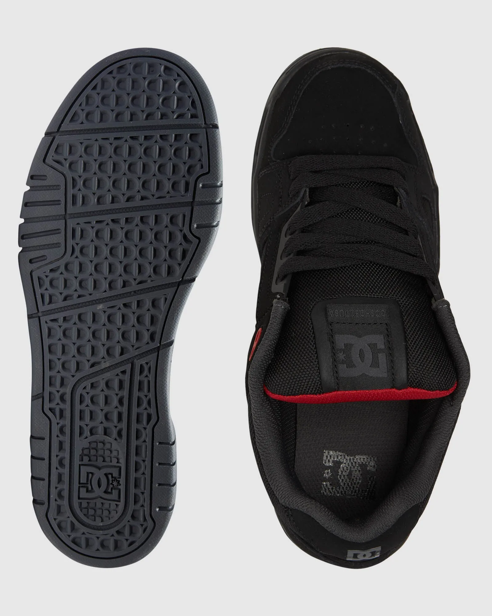 DC STAG BLACK GREY RED