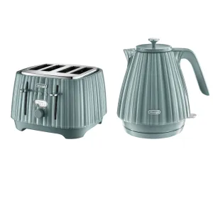 Delonghi Ballerina Kettle And Toaster Set Green
