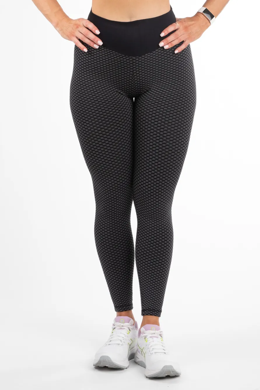 Demi Scrunch Bum Leggings Black/Grey