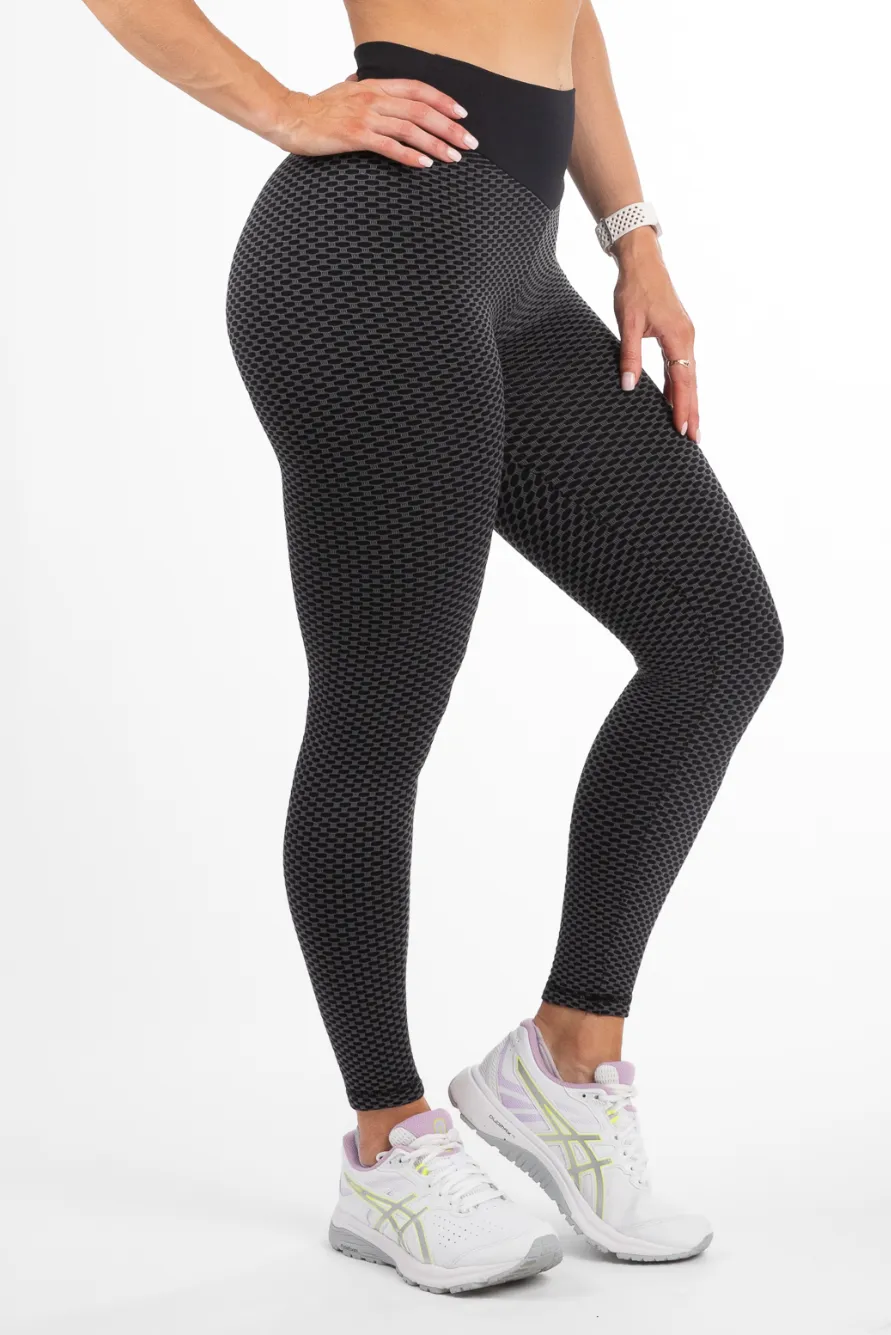 Demi Scrunch Bum Leggings Black/Grey
