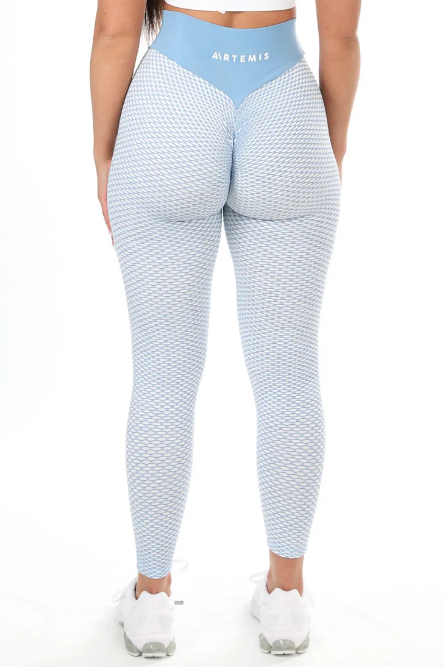 Demi Scrunch Bum Leggings Light Blue