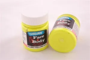 Derivan Face & Body Paint - Fluro Yellow